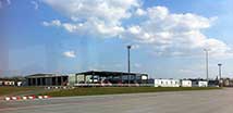 Interinsfeuerwache Flughafen Ffm Bürocontainer und Fahrzeughallen